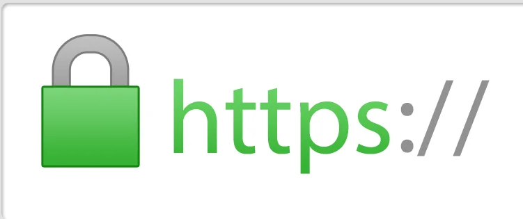 Secure websites with green lock and https://